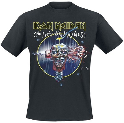 Iron Maiden T-Shirt Herren Can I Play With Madness schwarz