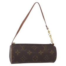 LOUIS VUITTON Monogram Papillon Pouch LV Auth 134359