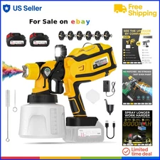 Paint Sprayer Cordless Electric 700W High Power Large 1400ml Container