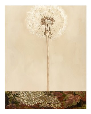 Elegante Dandelion-Wandkunst Von Der Natur Inspiriertes Dekor Minimali