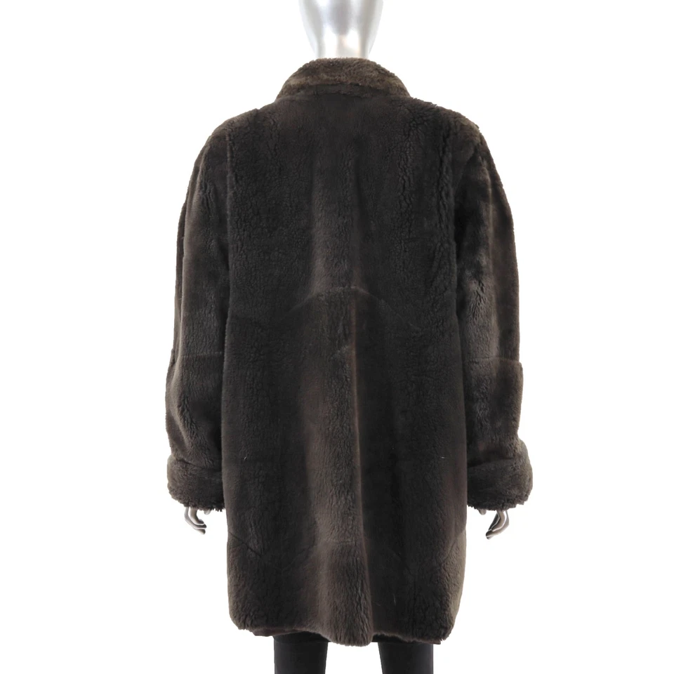 Cochecito Nutria Reversible Esquilado Marrón Neiman Marcus - Talla XL Foto 4 de 4