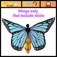 Colorful Butterfly Wings for Kids & Adults - Belly Dance Costume, Stage Wear, Co