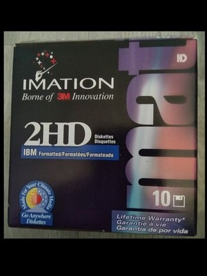 3,5'' Zoll HD 1,44 MB Floppy Disk 3M Imation 10 Stück