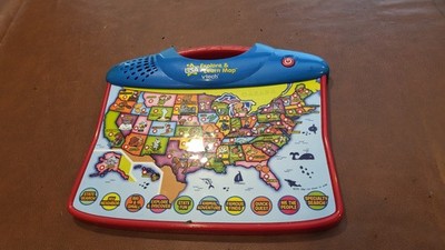 VTech USA Explore & Learn Map USA Interactive Touch Sound TESTED & ALL WORKING!
