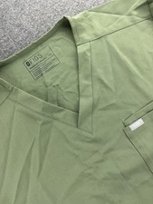 FIGS Scrub Top Mens Sz 2XL Green Leon Technical Collection V-Neck Pocket FM1500