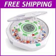 Advanced 28-Day Pill Dispenser Clear Lid & LCD Display