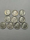 90% Silver Roosevelt Dimes - Mixed Years and Mints - Lot of 10