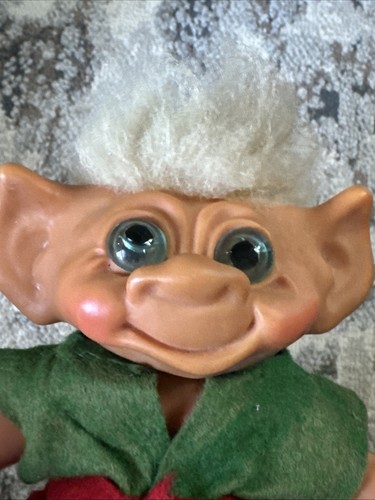 Vintage 1961 Thomas DAM Dänemark Junge Troll Bank Filz Outfit 7" - Bild 4 von 4
