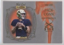 2022 Wild Card MATTE Smoking Guns Silver - Orange Smoke /200 Jack Coan #SG-4 2zr