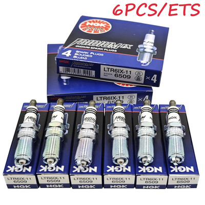 6P Genuine OEM Iridium IX Spark Plugs NGK #6509 LTR6IX-11 For 2011-15 Ford 5.0L