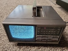 General Electric GE Portable TV AM/FM Radio Model No. 7-7150A Vintage 1985