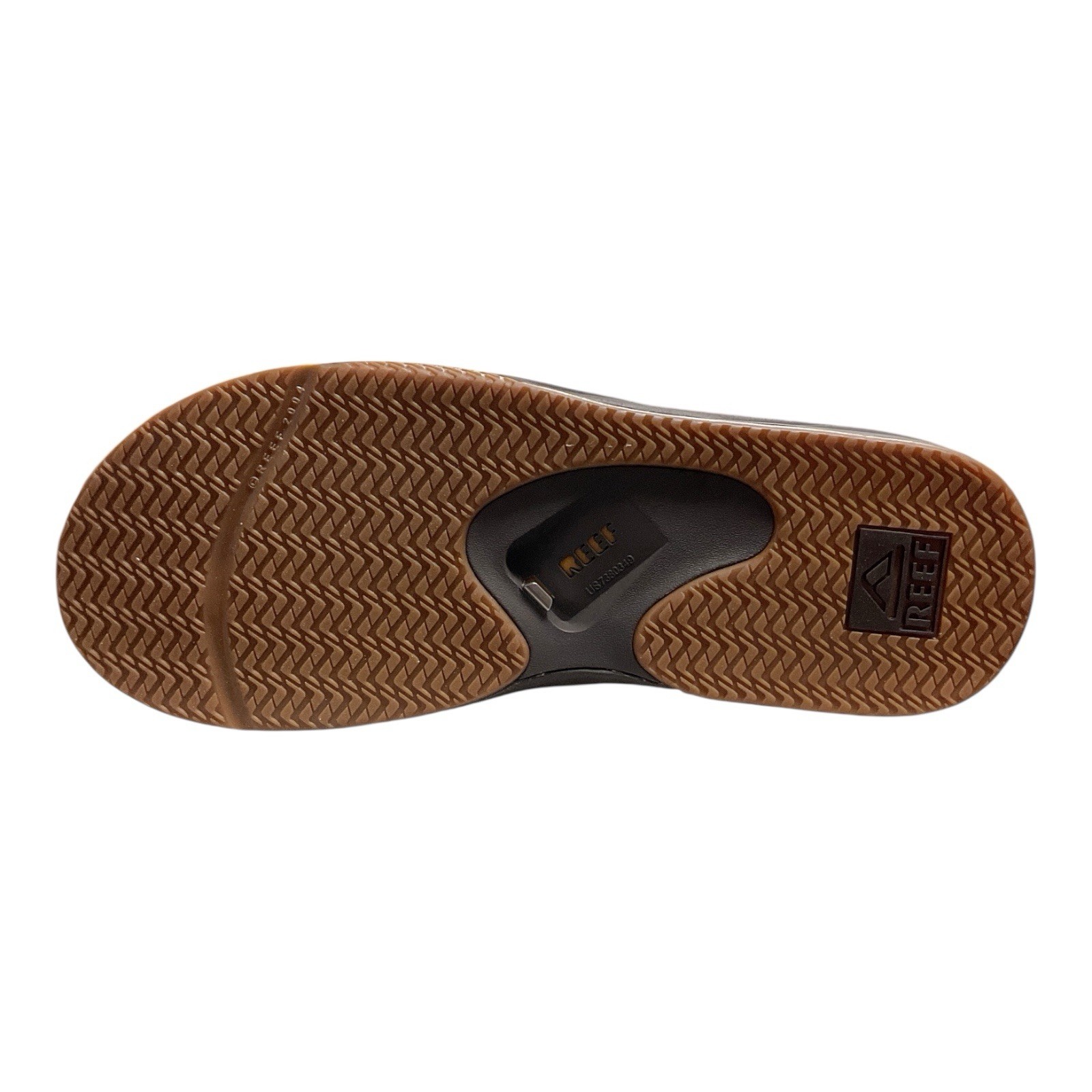 Reef Fanning Men’s Flip Flop Sandal w/ Bottle Opener Sole (Brown/Gum) Sz 11