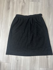 JG Hook Vintage Gray Wool Skirt - 10