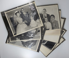 8 x 10 Black White Photos Lot of 15 People Families Children Weddings Vintage