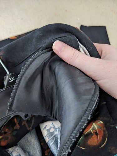 Kim Rogers Top Mujer PM Negro Marrón Floral Abotonado Caprichoso Almohadillas para el Hombro - Imagen 4 de 8