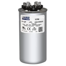 40+5 x 440/370 VAC Round Dual Run Capacitor by JARD # 12786