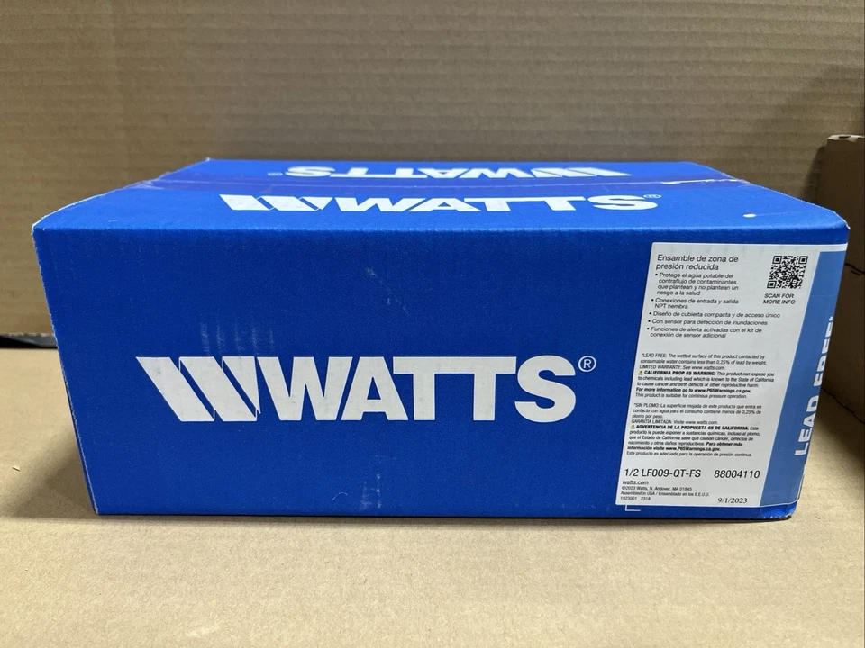 Watts LF009-QT-FS 1/2" Reduced Pressure Zone Assembly - 88004110 - Image 4 of 4
