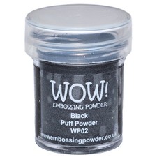 WOW Embossing Powder 15ml Black Puff
