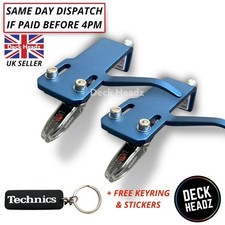 2 x Ortofon OM 5E Tonabnehmer Stylus & Headshell in blau + GRATIS GESCHENKE
