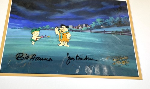 Jetsons Meet The Flintstones Production Cel Hand Painted Signed Hanna Barbera - Picture 3 of 6