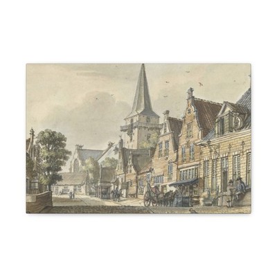Jan de Beijer - Gezicht in het dorp Harmelen - 1749-08-23 - Canvas Wall Art