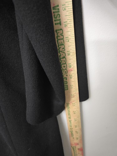 Pronto Moda Europa Wool-Cashmere Blend Overcoat Black - 42R Quiet Luxury - Picture 10 of 11