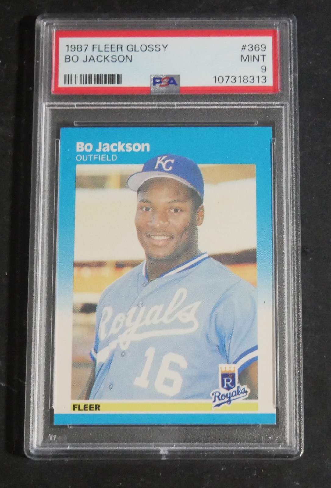 1987 Fleer - Bo Jackson #369 Glossy PSA 9 Mint Rookie Card