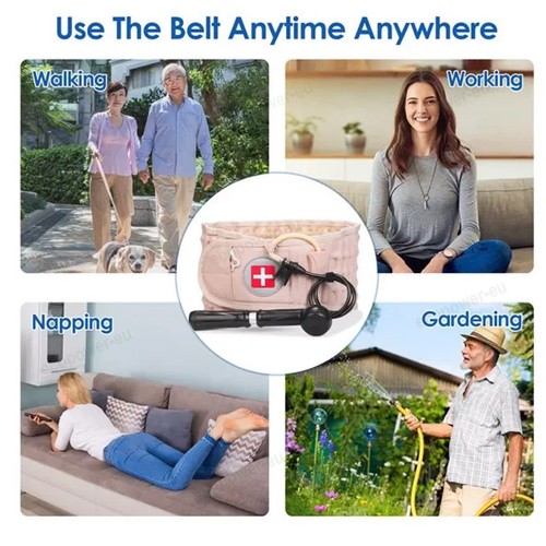 Decompression Belt Back Brace Lumbar Spinal Support & Extender Belt Air Traction - Picture 13 of 20