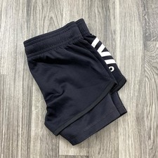UMBRO Stretch Waist Low Rise Black Activewear Shorts w/ Liner Girl's Size XS