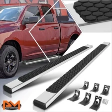 For 09-24 Dodge Ram 1500-3500 Ext Cab 5" Honeycomb Step Pad Flat Running Boards