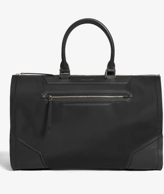 Hook & Albert Women s Nylon Twill Garment Weekender Bag Lightweight Durable 