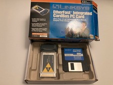  AS IS Linksys PCM200 EtherFast 10/100 Ethernet LAN CardBus PC Card