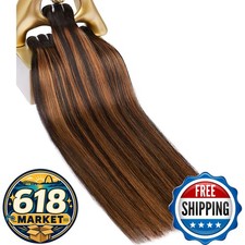 MLIP Human Hair Bundles Straight 100 Raw Indian Hair Extra Length