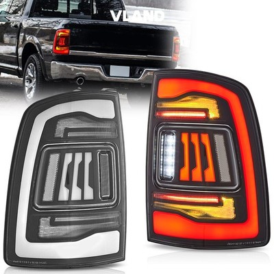 VLAND LED Tail Lights W/Animation For 2019-2024 Dodge RAM 2500 3500 Rear Lamps