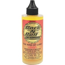 Rock-N-Roll Gold Bike Chain Lube - 4 fl oz, Drip GOLD 4