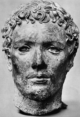 Greek POSTER.Home wall.Marble head statue.Room interior decor Art.1696