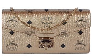 mcm gold wallet