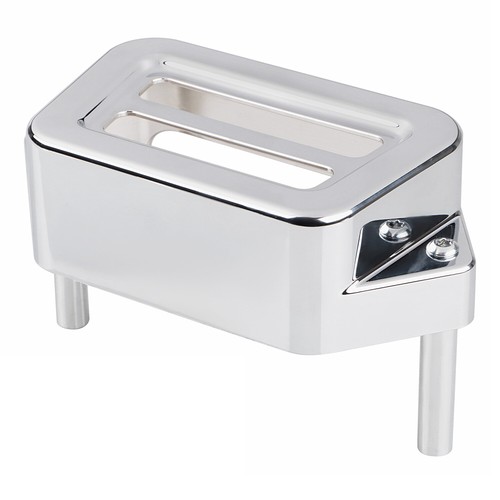Chrome Voltage Regulator Cover For Harley Road King Glide EFI FLHRI Custom FLHRS - Picture 5 of 13