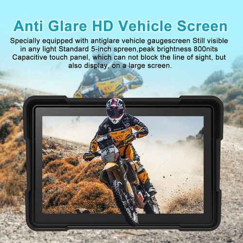 5" IPS Touch Screen Portable Motorcycle Navigator Wireless CarPlay Waterproof AU - Picture 12 of 12