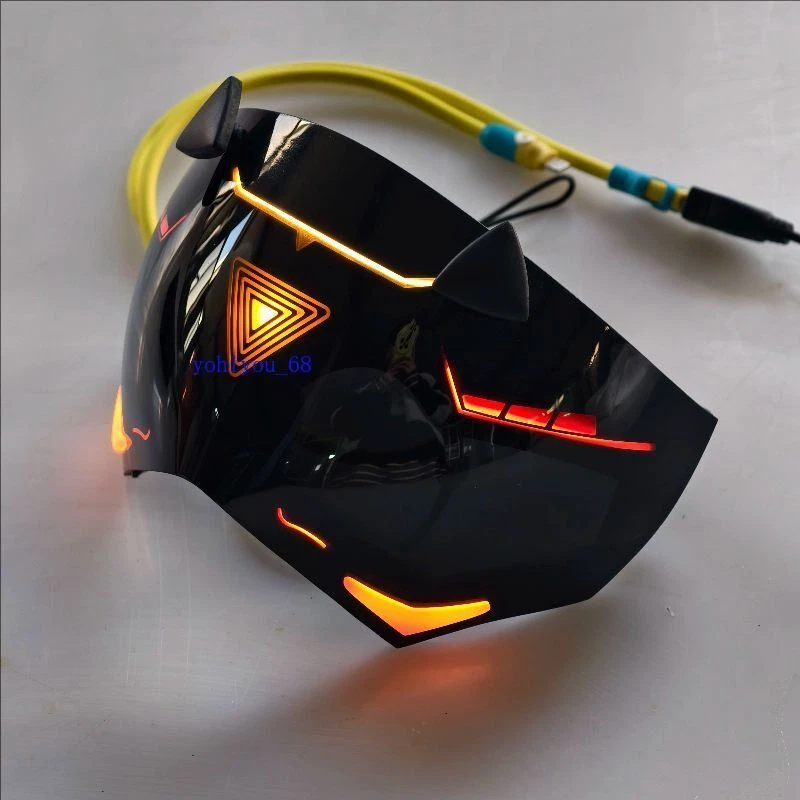 Zenless Zone Zero Trigger Half-face Mask Eye Patch Cosplay Performance Luminous - Image 2 of 4