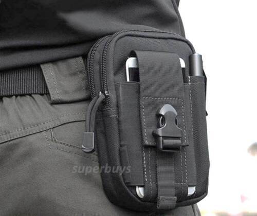Men Women Military Tactical Camo Phone Molle Pouch Belt Waist Fanny Pack Bag - Picture 8 of 24
