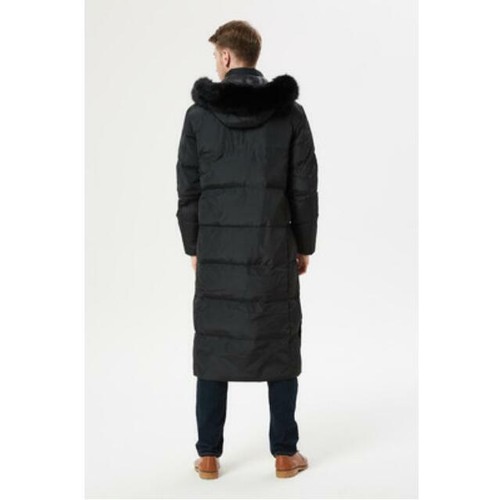 Men's Coat Extra Long Women Duck Down Large Fur Collar Parka Outdoor  - Picture 41 of 44
