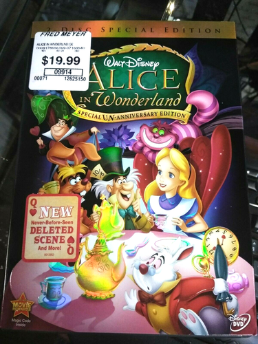 Alice im Wunderland Two-Disc Special Un-Anniversary Edition auf DVD Sealed - Bild 2 von 3