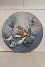 Vintage Hamilton Collection 1991 Plate, Robin free p+p