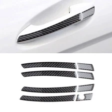 Carbon Fiber Door Handle Cover Trim For Mercedes Benz C Class W204 2007-2014