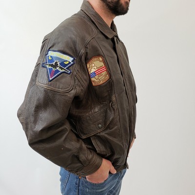 usmc leather flight jacket