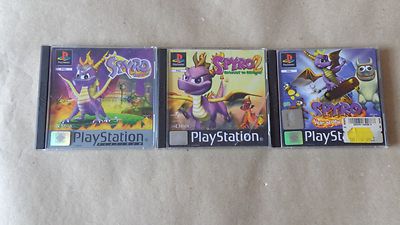 spyro 1-3 ps1 ps2 ps3  reihe aus spielesammlung OVP rar sehr selten