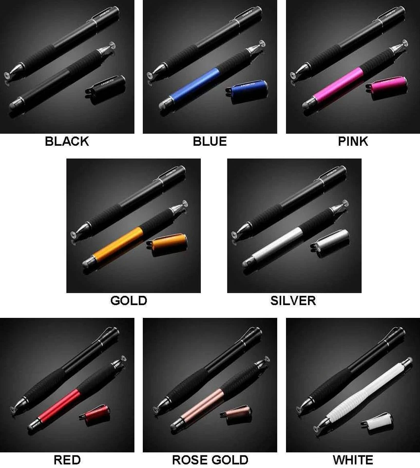 (2 in 1) Precision Dual Tip Stylus for iPad iOS Android - Blue - Image 3 of 3