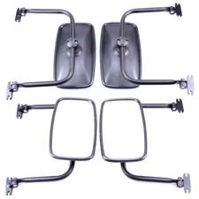 2X Side Mirrors Mirror Arm Set Truck Bus Excavator Tractor
