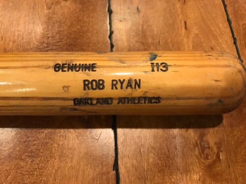 2001 Rob Ryan Oakland Athletics Louisville Slugger GAME USED BAT LOA - Zdjęcie 1 z 8